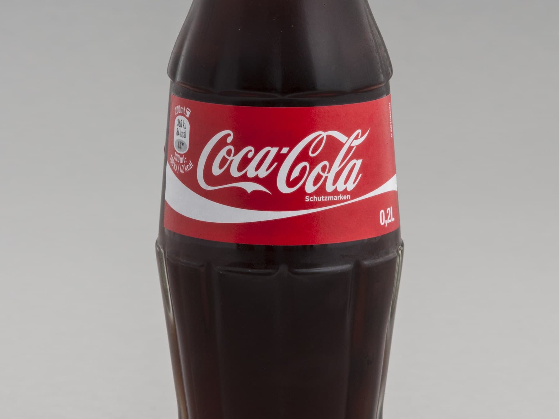A chilled bottle of Coca-Cola