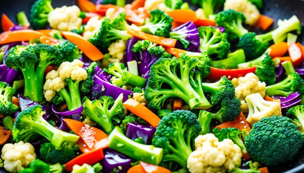 Broccoli and Cauliflower Stir Fry