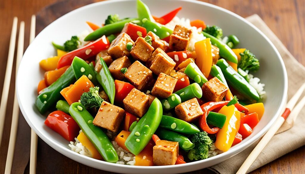 Stir-Fried Tempeh with Peanut Sauce