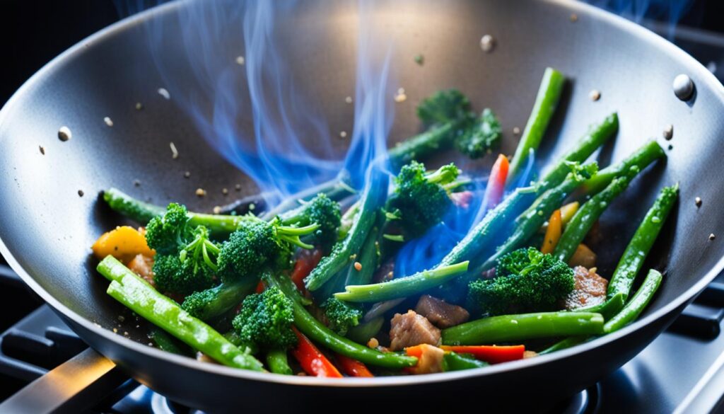 Well-seasoned wok