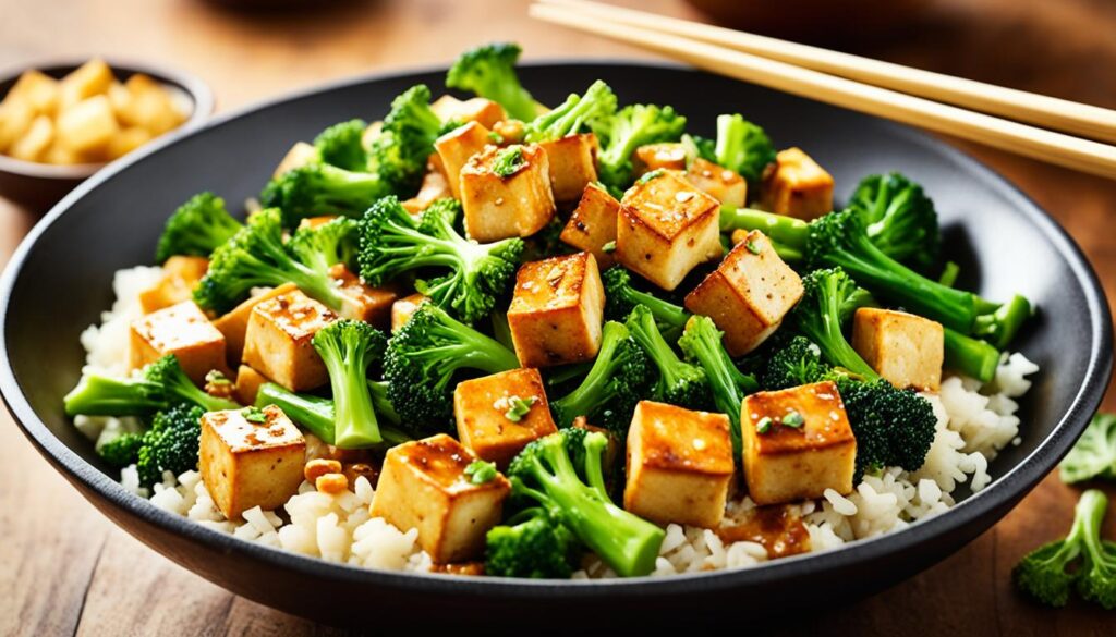 crispy tofu stir fry