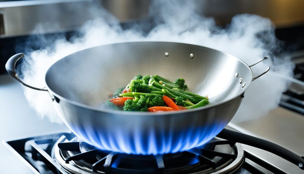 wok steaming